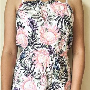 H&M flowy floral off the shoulder romper